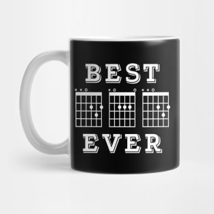 Best Dad Ever Guitar DAD Chords Tab Dark Theme Mug